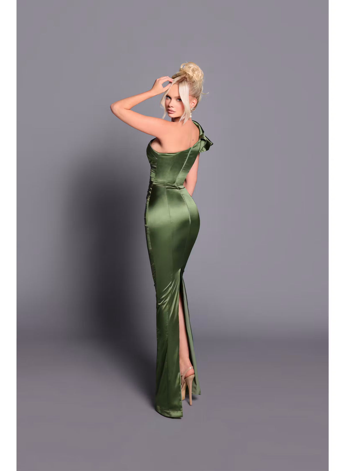 Nicoletta Blair Dress NBM1015 - Olive
