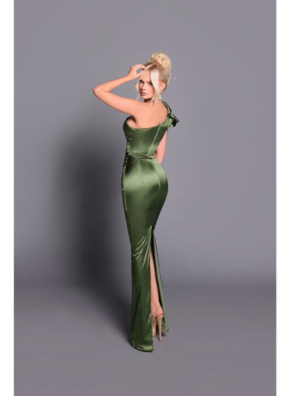 Nicoletta Blair Dress NBM1015 - Olive