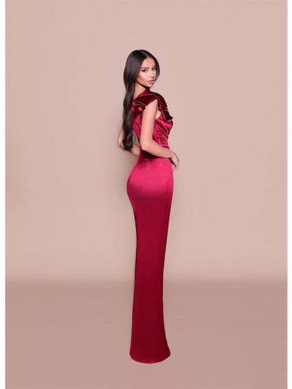 Nicoletta Blair Dress NBM1015 - Wine