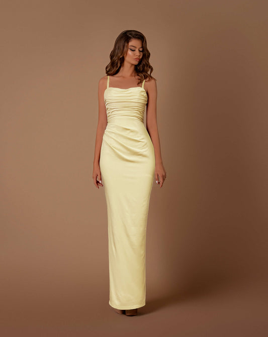 Nicoletta Maya NBM1024 Dress - Soft Lemon