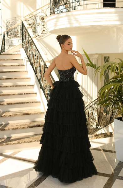Nicoletta NC1045 Dress - Black