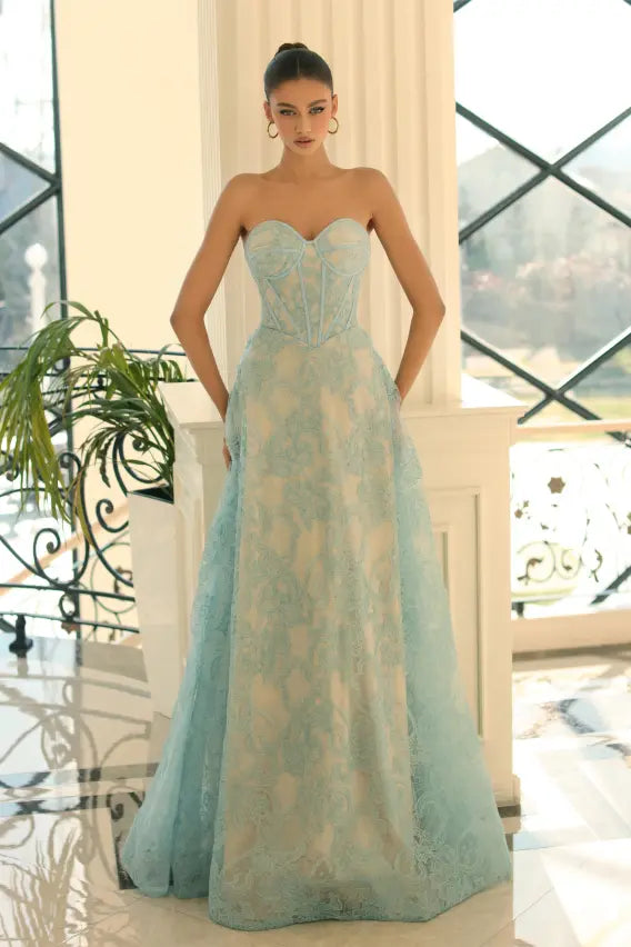 Lee Dress  Blue/Nude