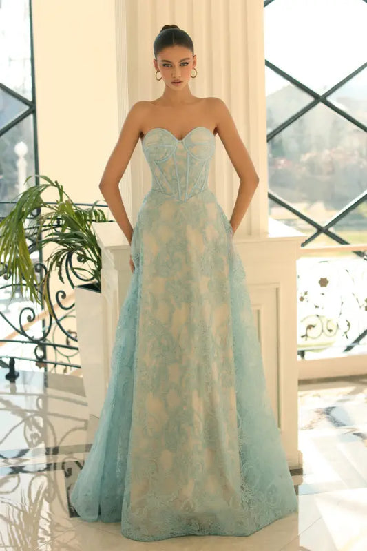 Lee Dress  Blue/Nude