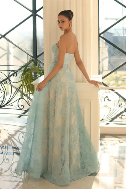 Lee Dress  Blue/Nude