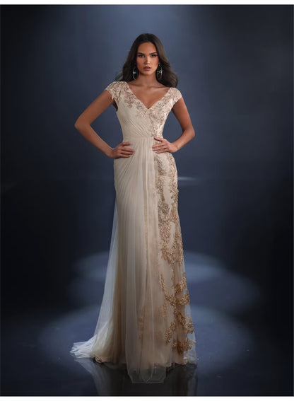 Regina NC4099 Gown - Light Gold