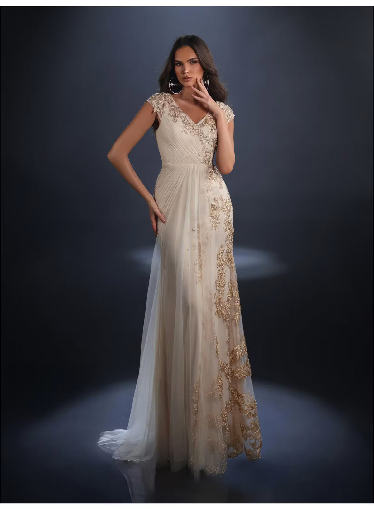 Regina NC4099 Gown - Light Gold