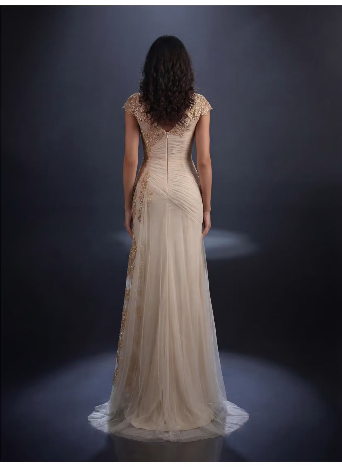 Regina NC4099 Gown - Light Gold