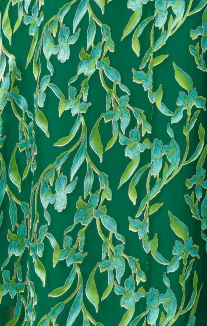 Sacha Drake Orchid Wrap Dress - Green Botanical