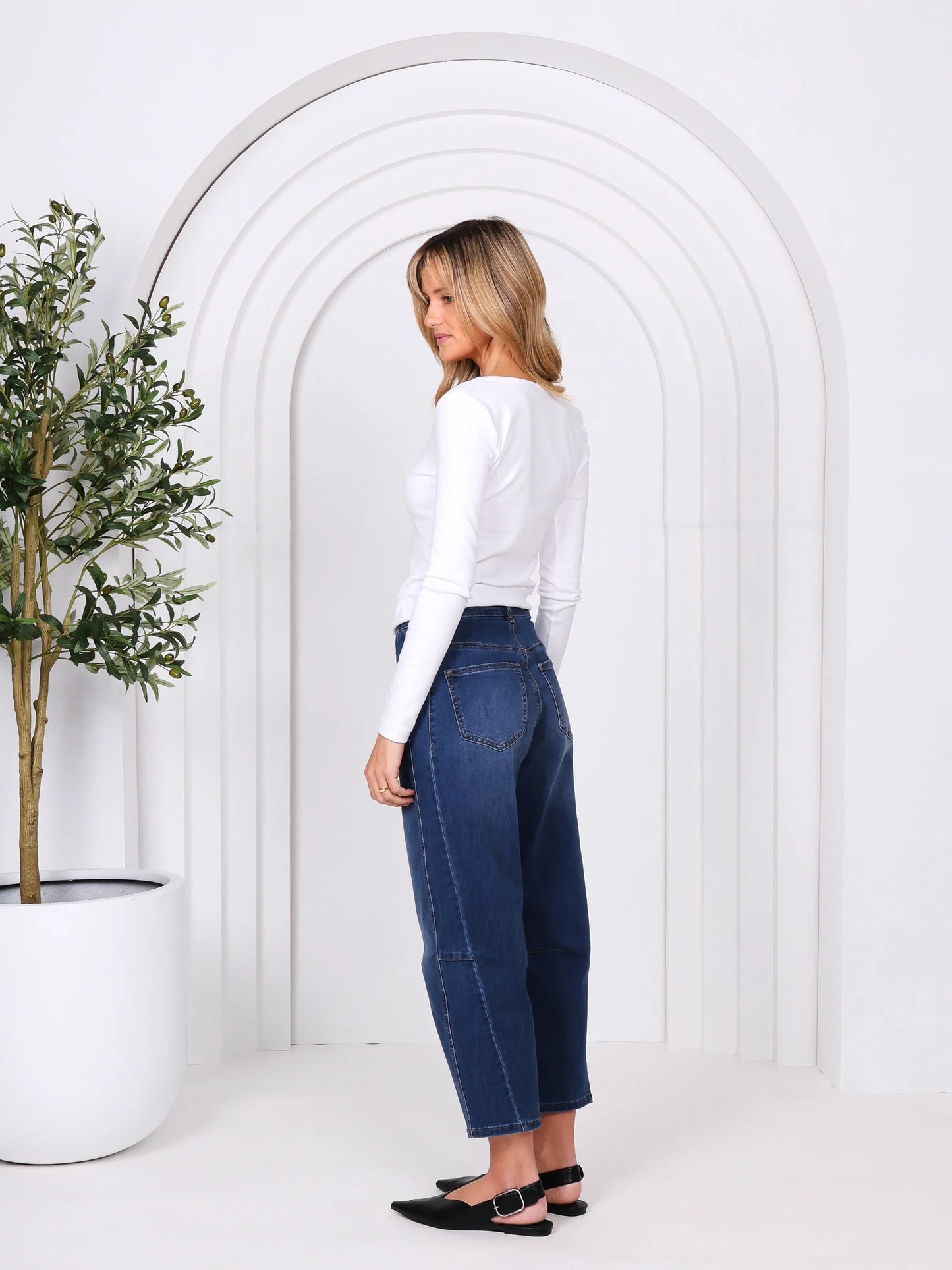 Toni Barrel Jeans - Blue