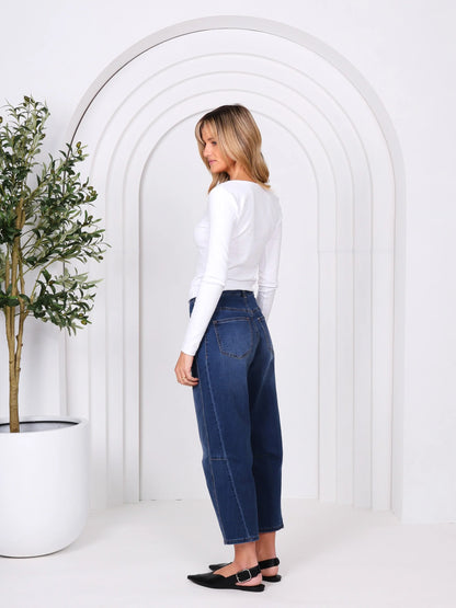 Toni Barrel Jeans - Blue