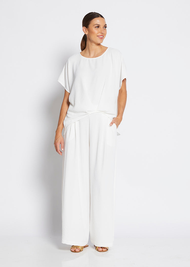 Philosophy Franco Wide Leg Pants - White