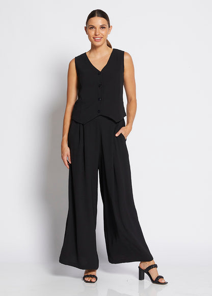 Philosophy Australia Franco Wide Leg Pants - Black