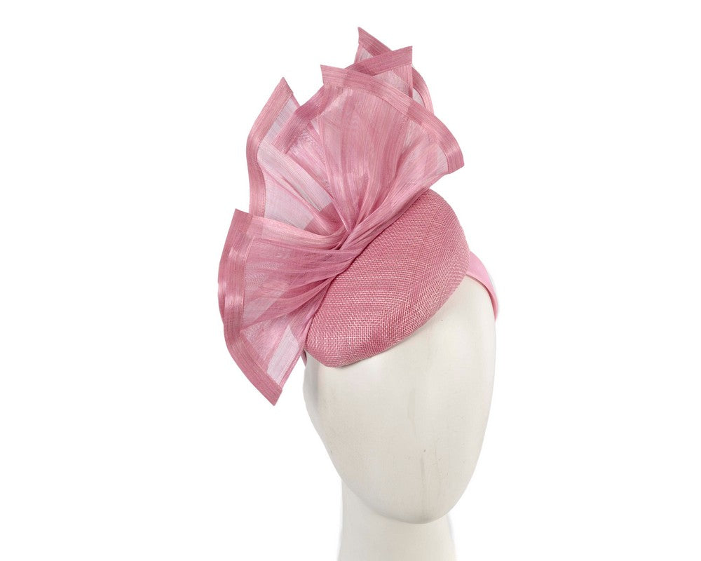 Bespoke Dusty Pink Racing Fascinator