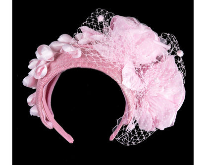 Pink Designers Flower Headband