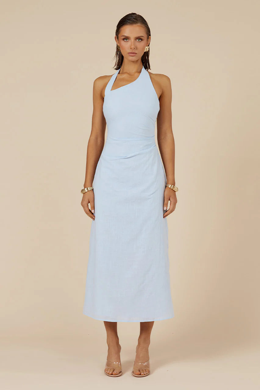 Saphira Long Midi Dress - Ice Blue COMING SOON