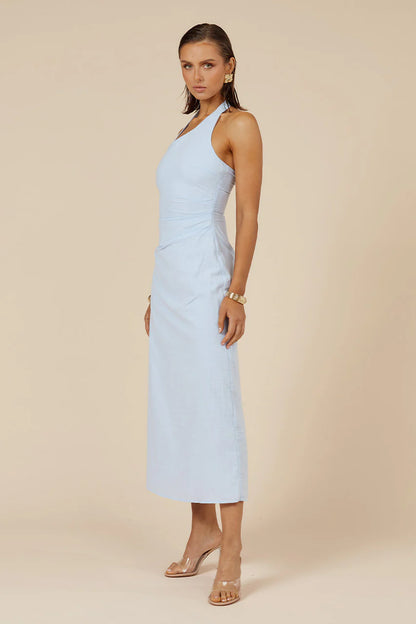 Saphira Long Midi Dress - Ice Blue COMING SOON