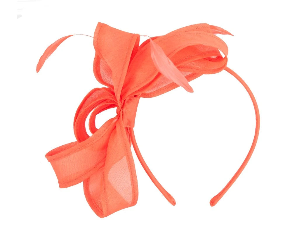 Max Alexander Orange Organza Fascinator