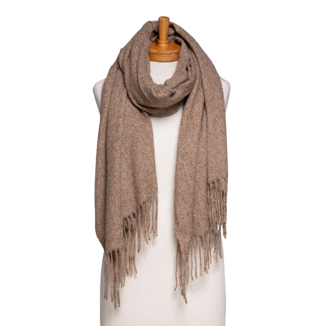 Lux Plain Scarf - Brown