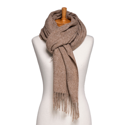 Lux Plain Scarf - Brown