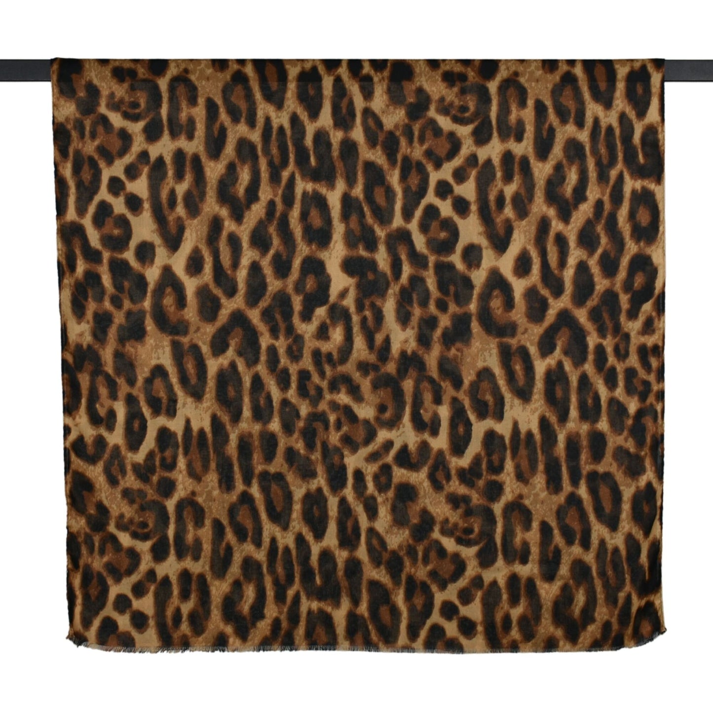 Leopard Print Scarf - Tan