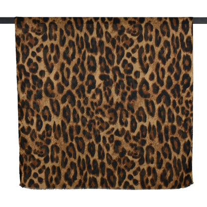 Leopard Print Scarf - Tan