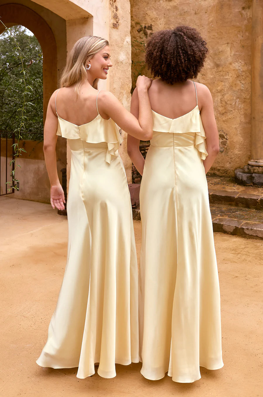 Tania Olsen Designs TO2586 Velour Dress - Lemon