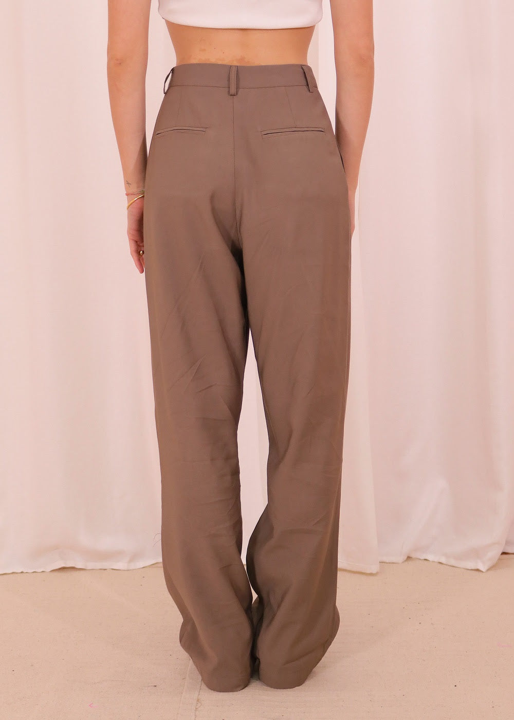 Archer Casual Straight Pants - Taupe