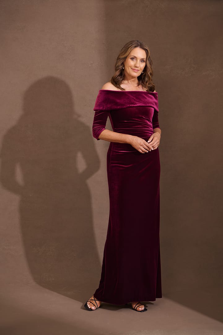 Anthea Crawford Elliana Gown - Merlot