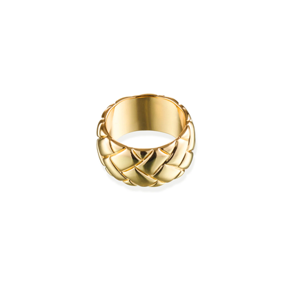 Bling Bar Cialda Ring - Polished Gold