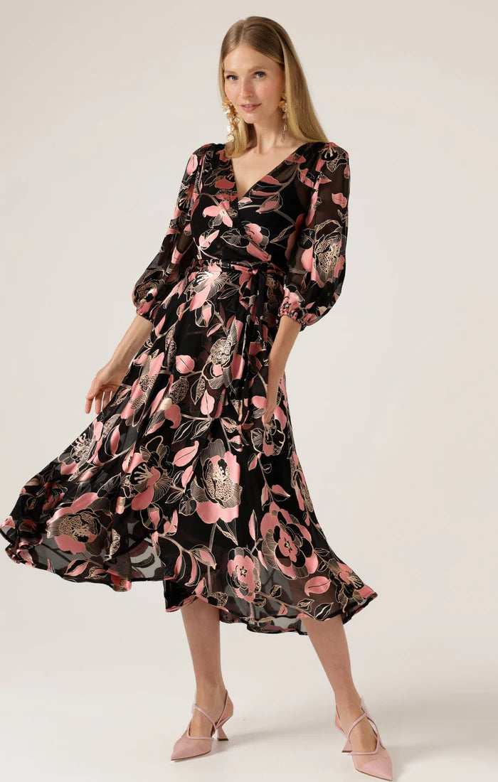 Sacha Drake Dawn Peach Wrap Dress