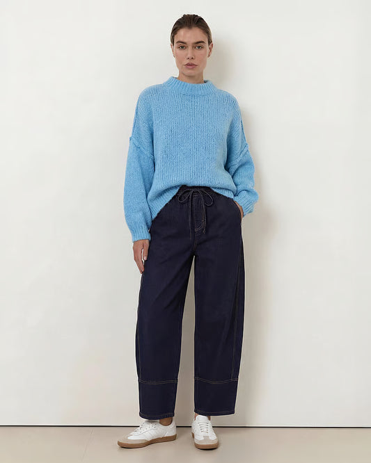 Streamline Barrel Jeans - Dark Denim