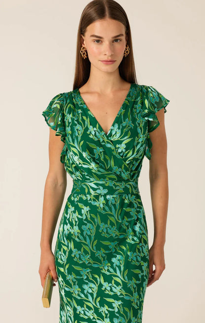 Sacha Drake Fleur De Lys Midi Dress