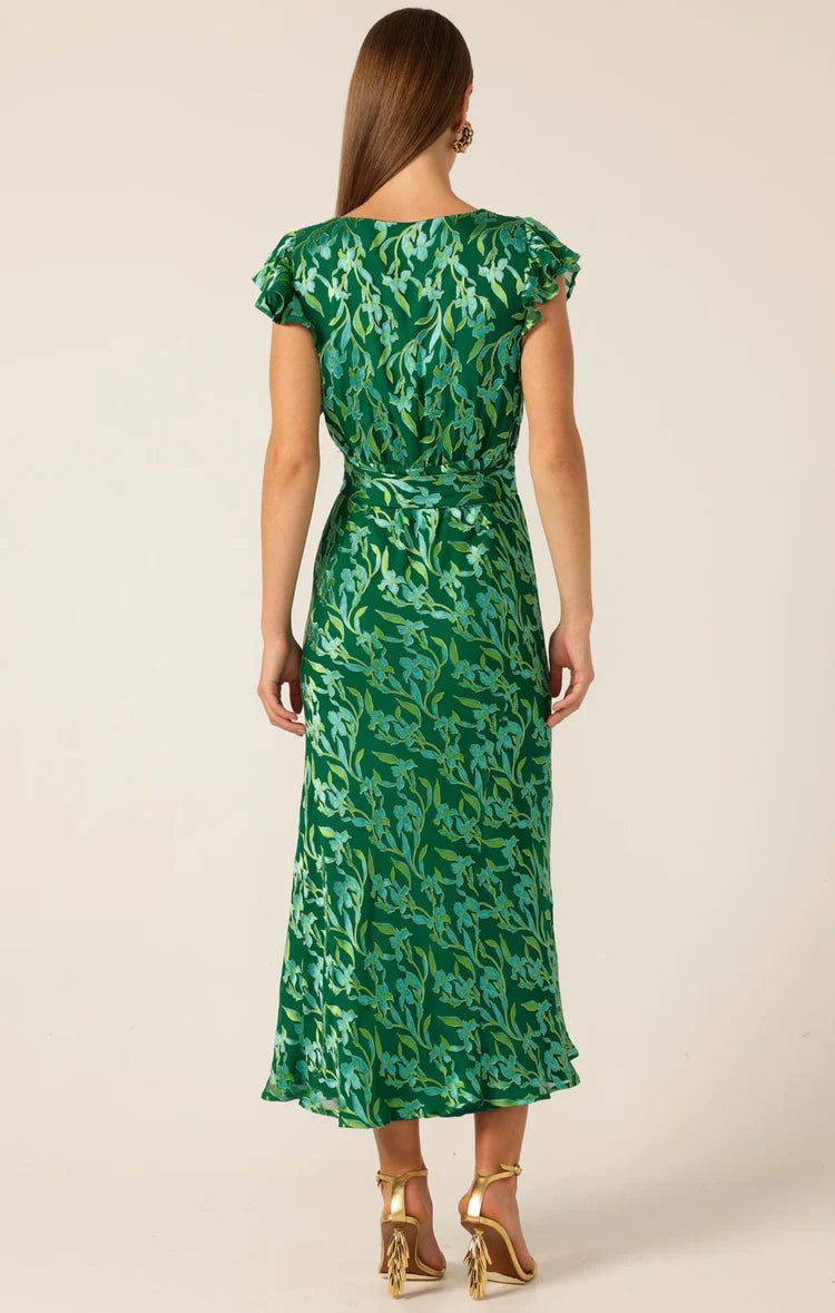 Sacha Drake Fleur De Lys Midi Dress