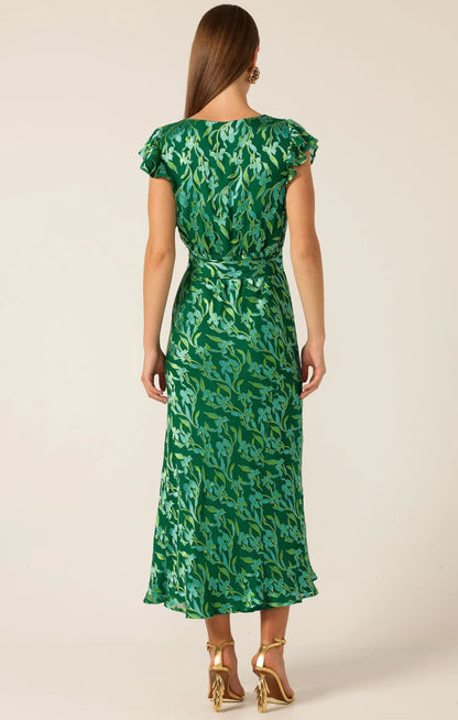 Sacha Drake Fleur De Lys Midi Dress