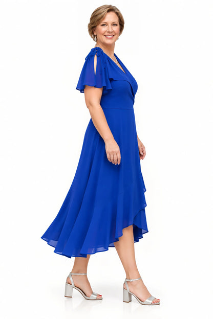 Clancy Wrap Dress - Cobalt