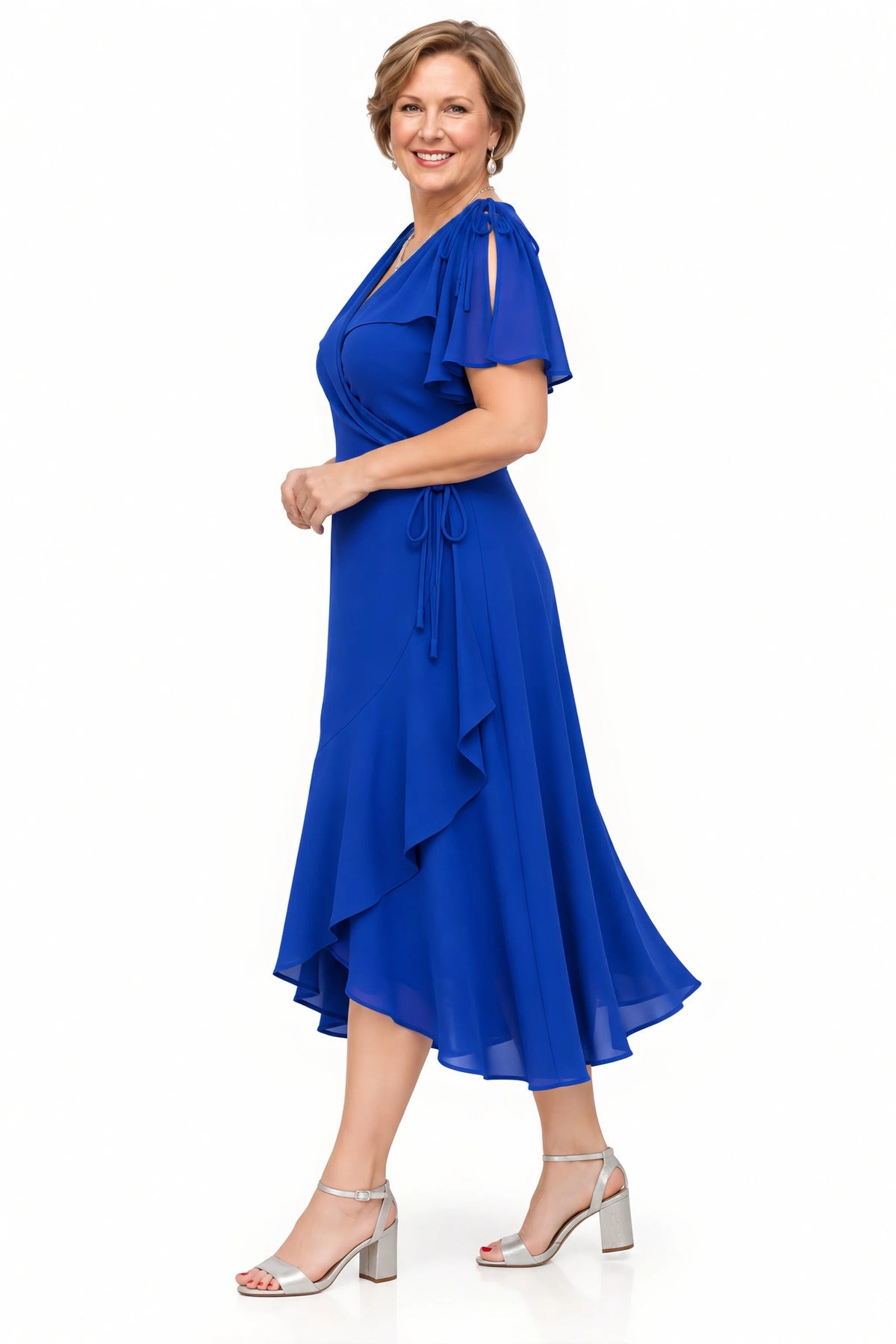 Clancy Wrap Dress - Cobalt