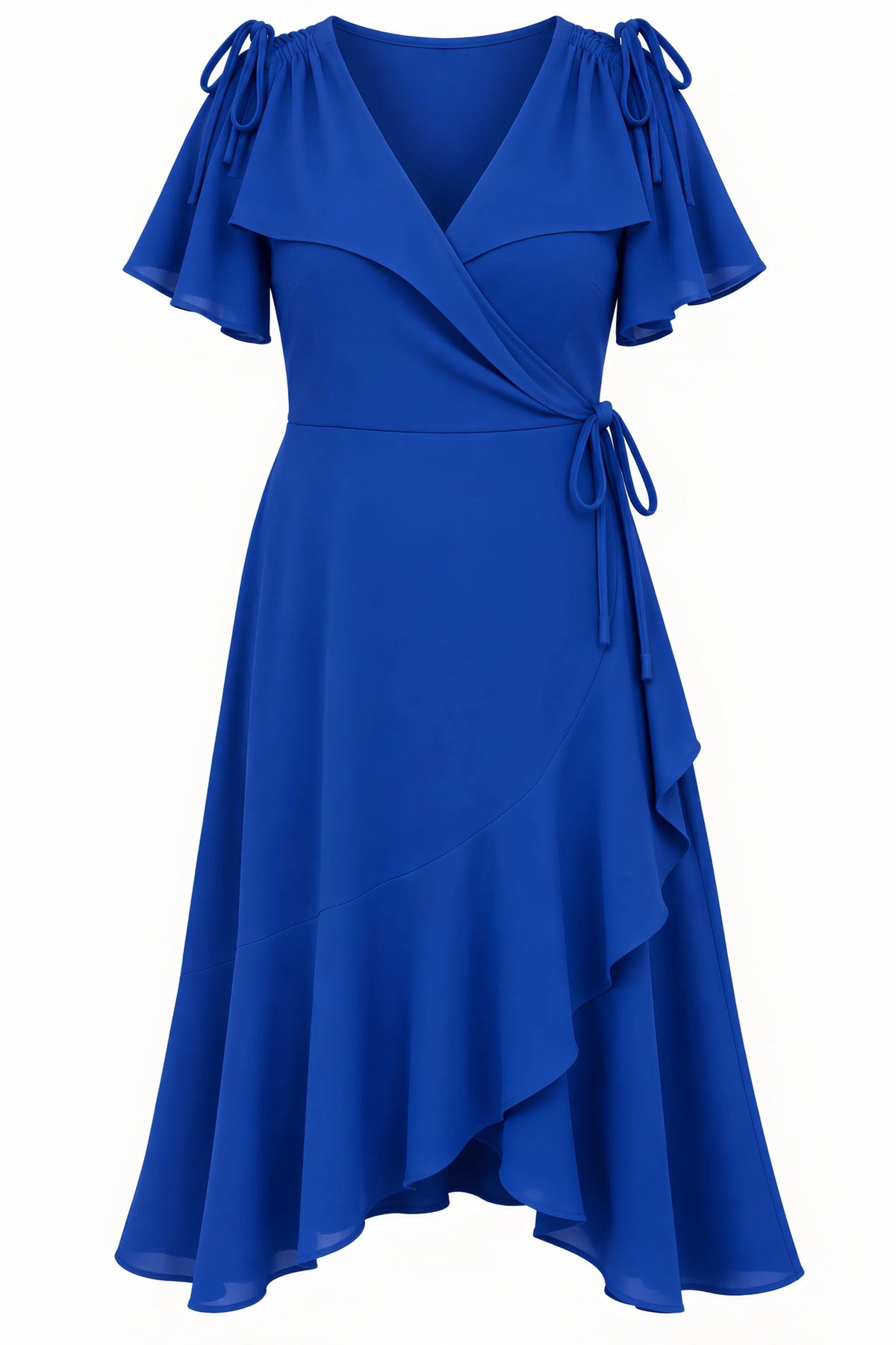 Clancy Wrap Dress - Cobalt