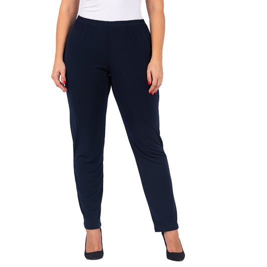 Soft Knit Straight Leg Pant - Navy