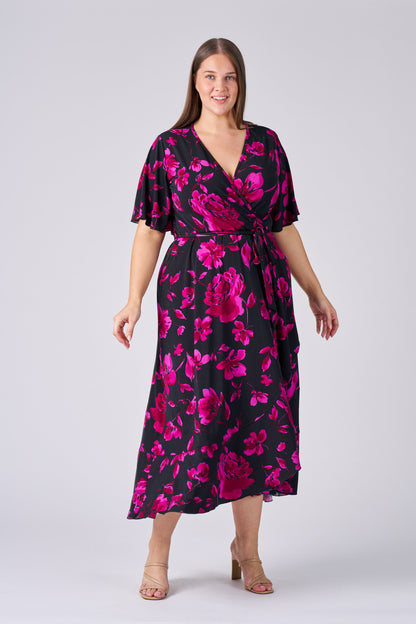 Claudette Mock Wrap Dress
