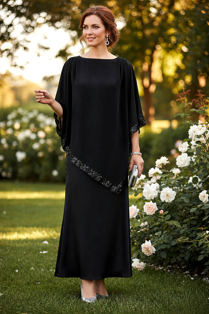Jersey Knit Maxi Skirt - Black