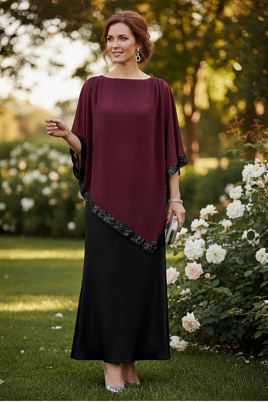 Jersey Knit Maxi Skirt - Black
