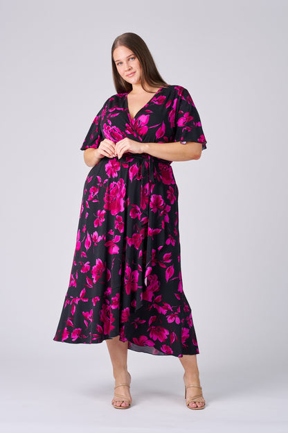 Claudette Mock Wrap Dress