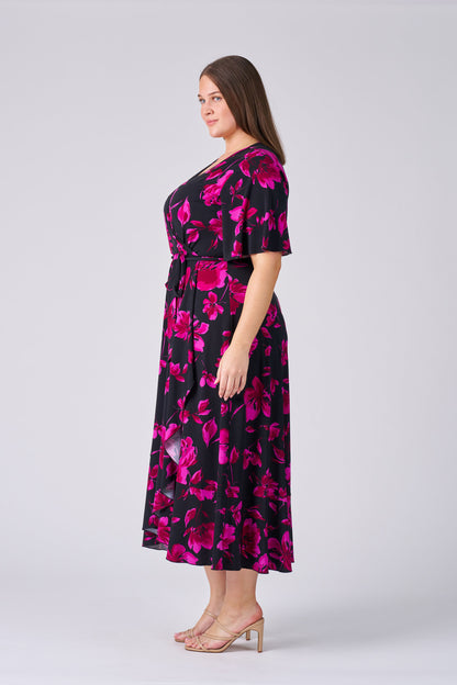 Claudette Mock Wrap Dress