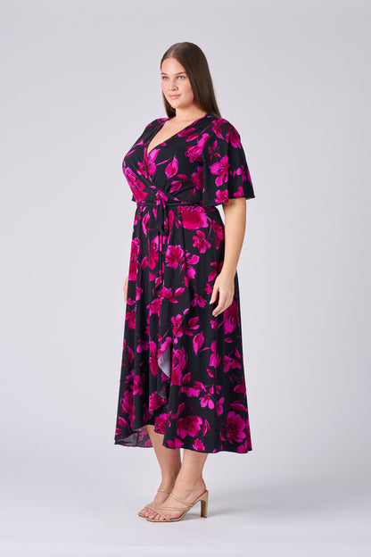 Claudette Mock Wrap Dress