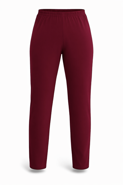 Soft Knit Straight Leg Pant - Port