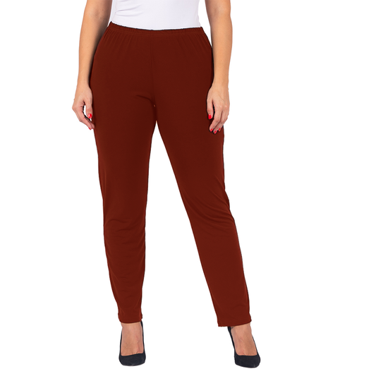 Soft Knit Straight Leg Pant - Port