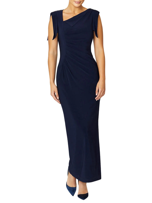 Anthea Crawford Hebe Jersey Gown - Navy