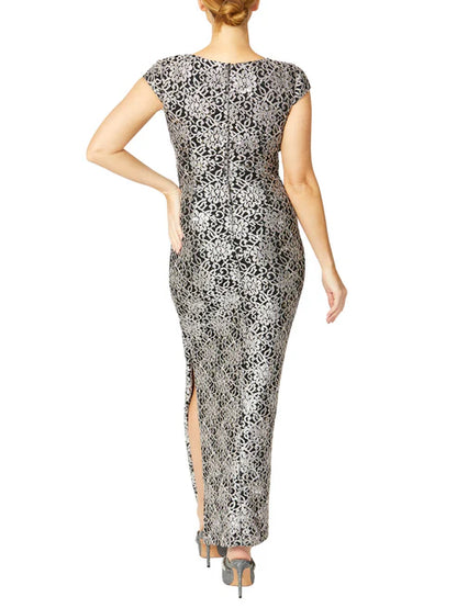 Anthea Crawford Aurelia  Stretch Lace Gown - Porcelain