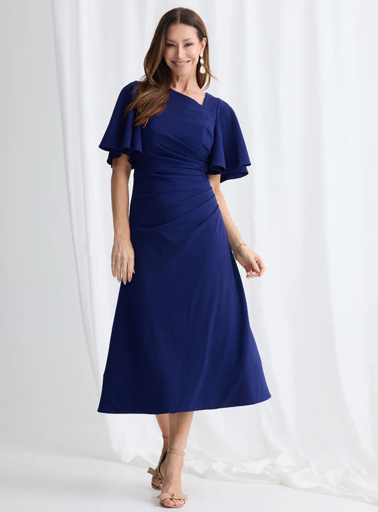 Trellis Lane Martha Midi Dress - Imperial Blue