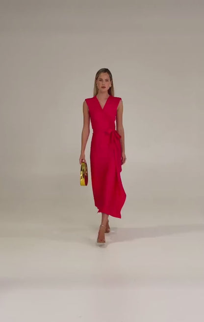 Sacha Drake Camelia Wrap Dress - Pink COMING SOON